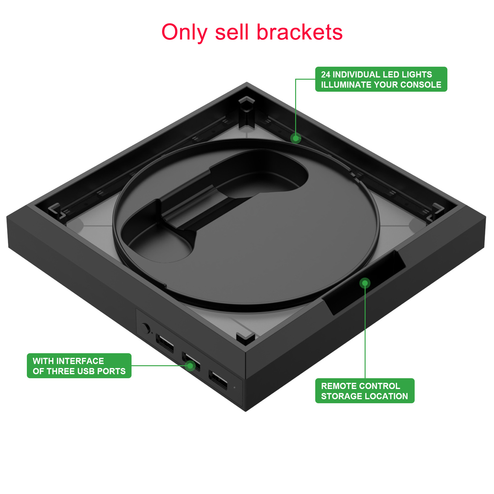 Gaming Console Handle - Base For Xbox Series X/S Adjustable