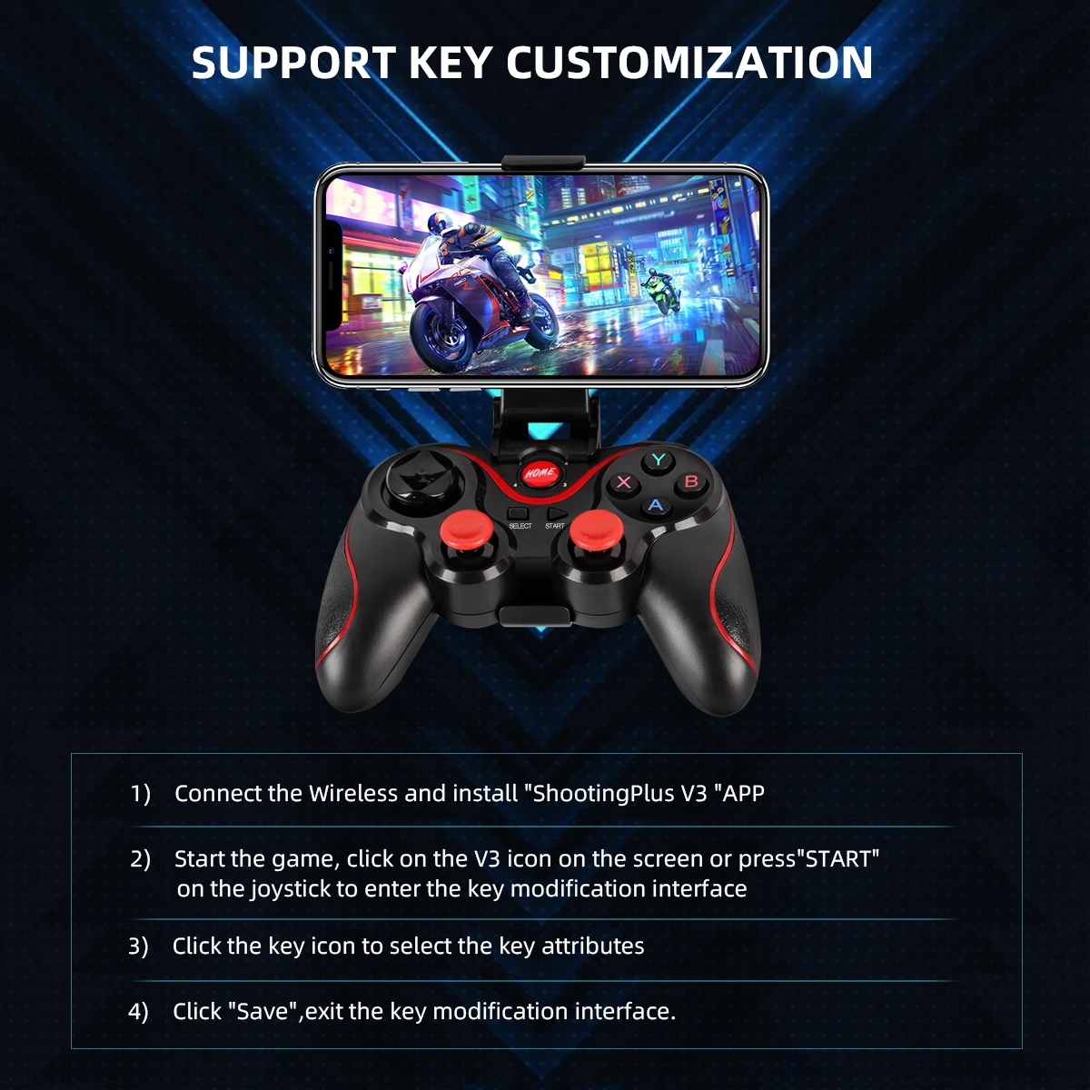 GAMINJA Wireless Bluetooth Gam - Gaming Console For Smart Tv 评论和价格