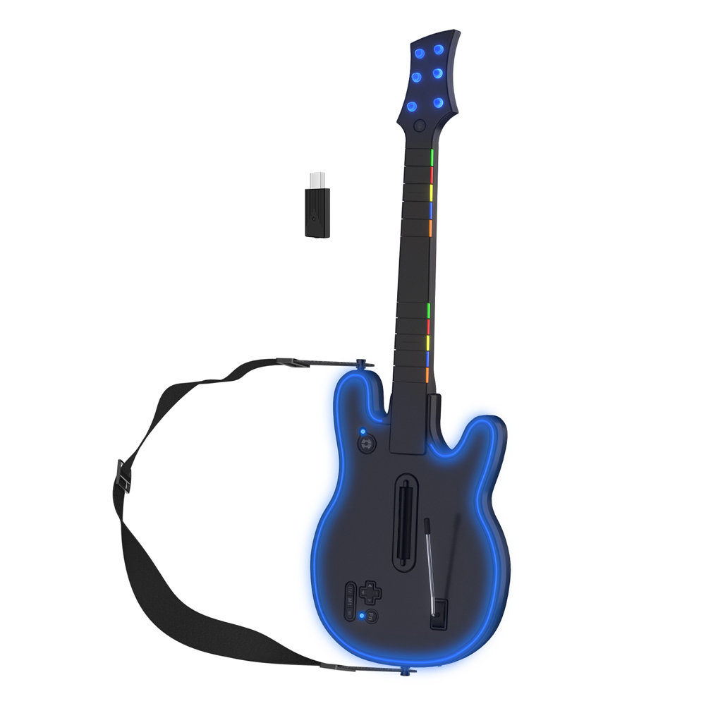 Wireless Guitar Controller 2.4 - Gaming Console Handle 评论和价格