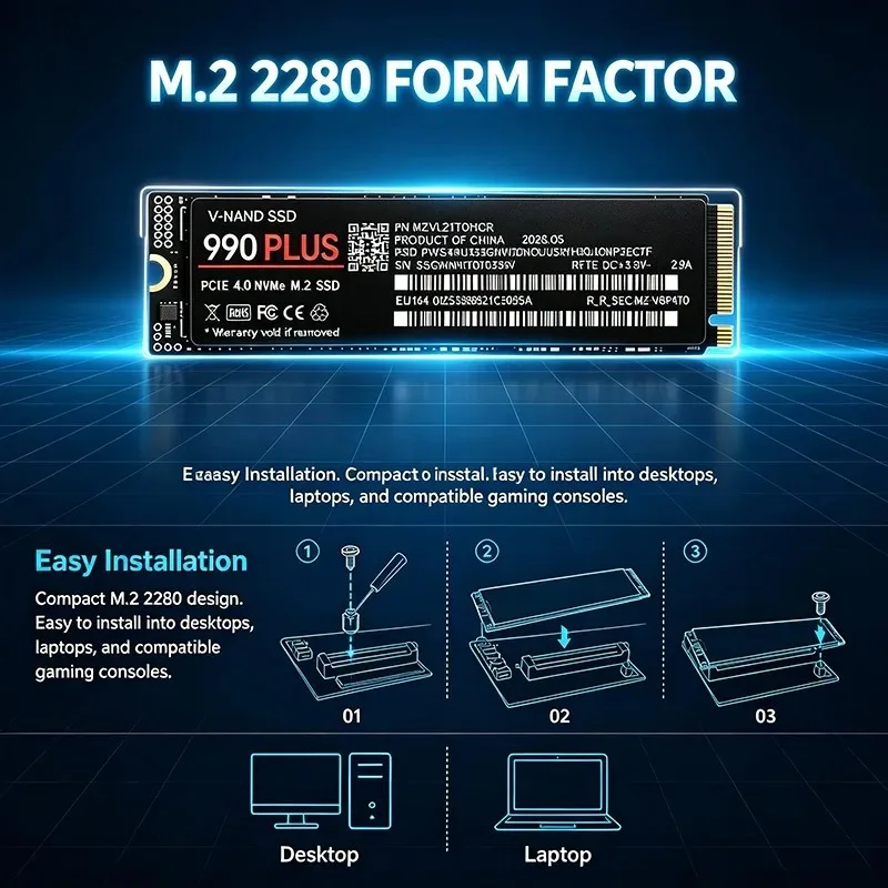 990 Plus NVMe M.2 2280 PCIe 4. - Gaming Console In 2026 评论和价格