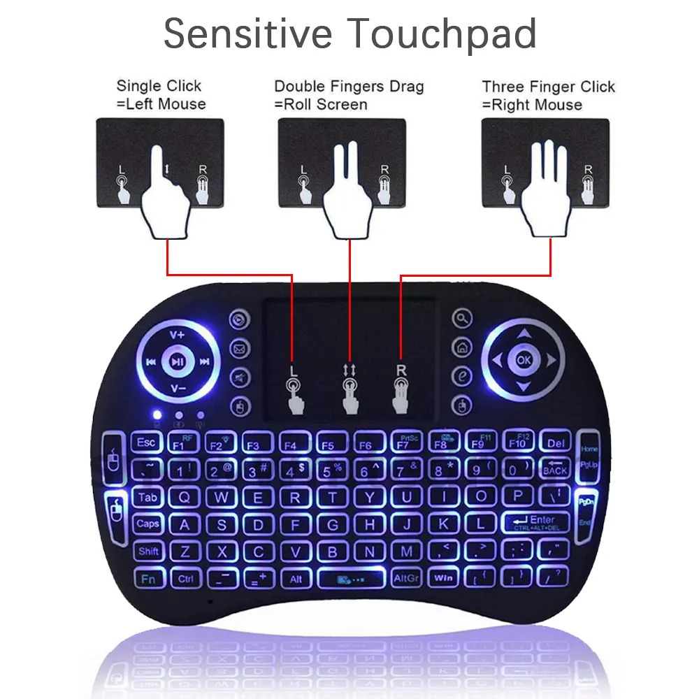 I8 Mini Wireless Keyboard 2.4G - Gaming Console For Smart Tv 评论和价格