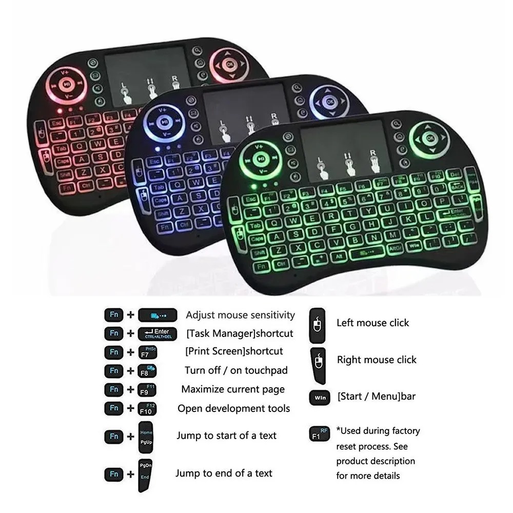 I8 Mini Wireless Keyboard 2.4G - Gaming Console For Smart Tv 评论和价格