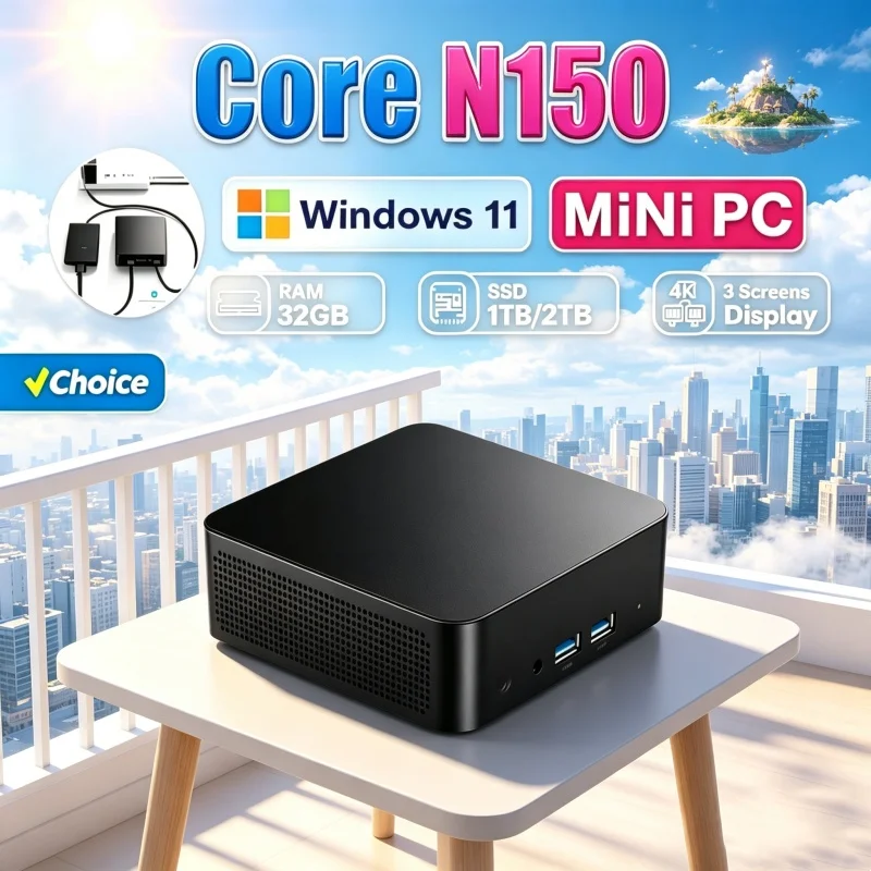 2026 Posh Core N150 MINI PC Wi - Gaming Console In 2026 评论和价格