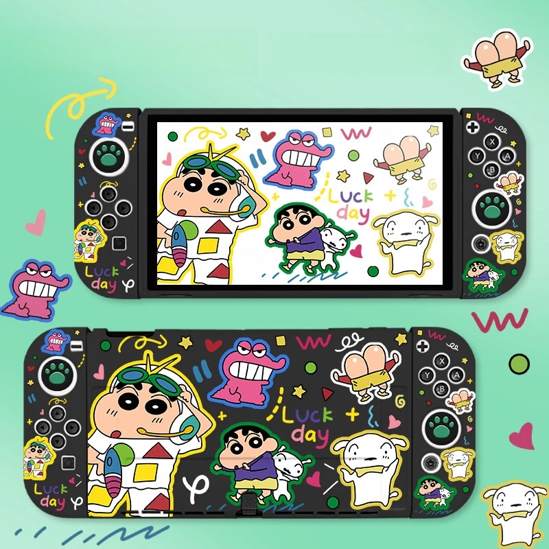 Kawaii Cartoon Crayon Shin-Cha - Gaming Console Nintendo Switch Oled Model 评论和价格