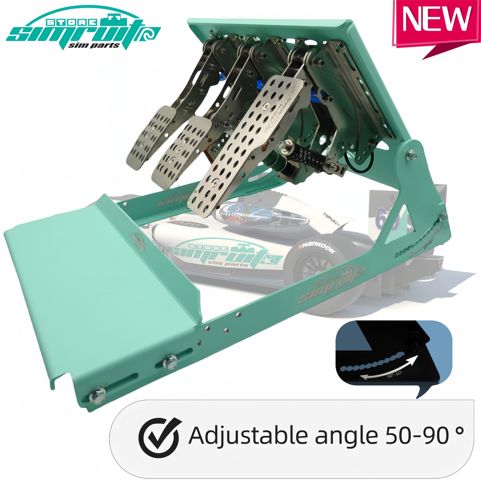 SimRuito Driving Simulator Ped - Racing Pedal Set 评论和价格