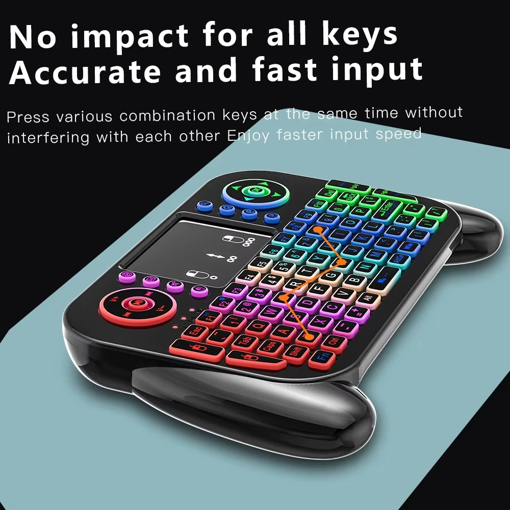 KEBIDUMEI RGB Backlit Mini Key - Gaming Console For Smart Tv 评论和价格