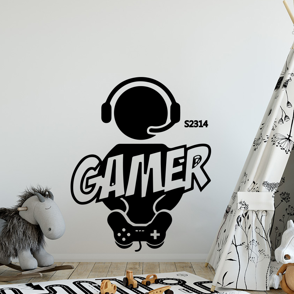 1pc Gamer Wall Art Decal For K - Gaming Console Handle 评论和价格
